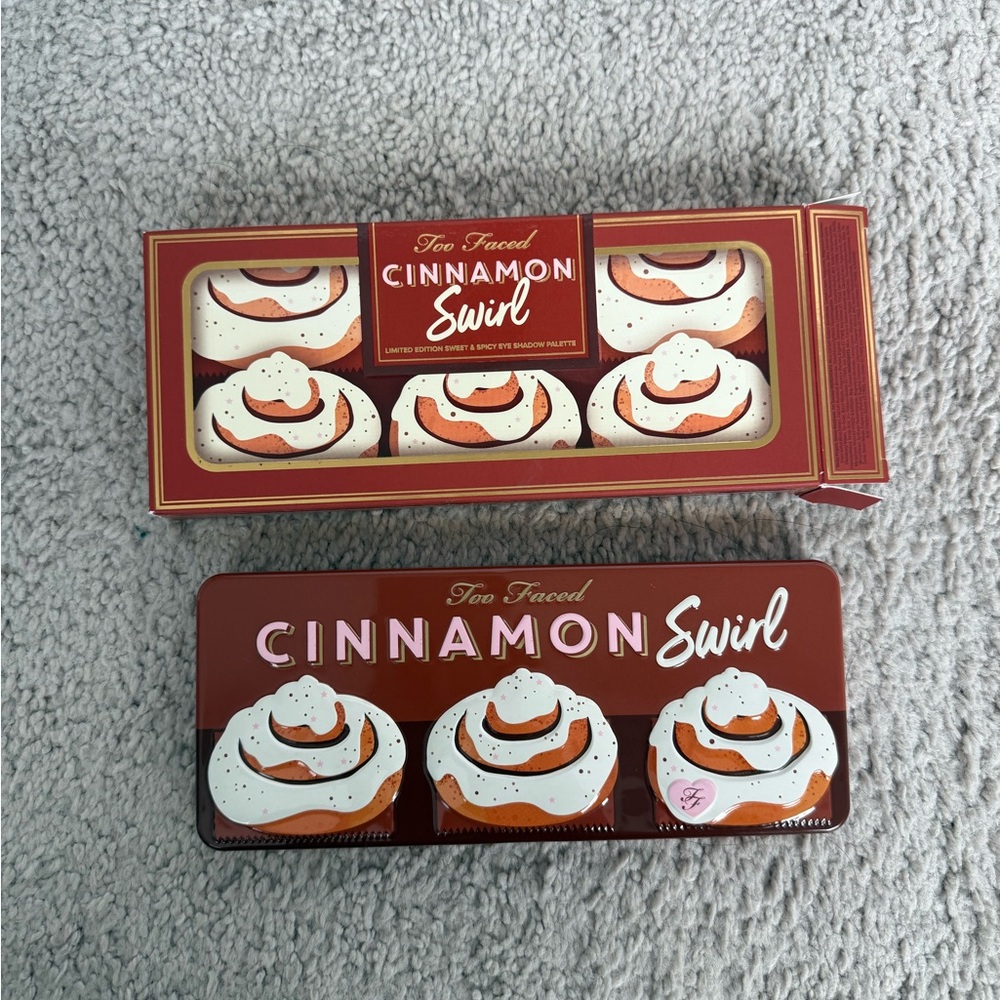 Too Faced Cinnamon Swirl Eyeshadow Palette - Brown, Cream & Pink Accents
